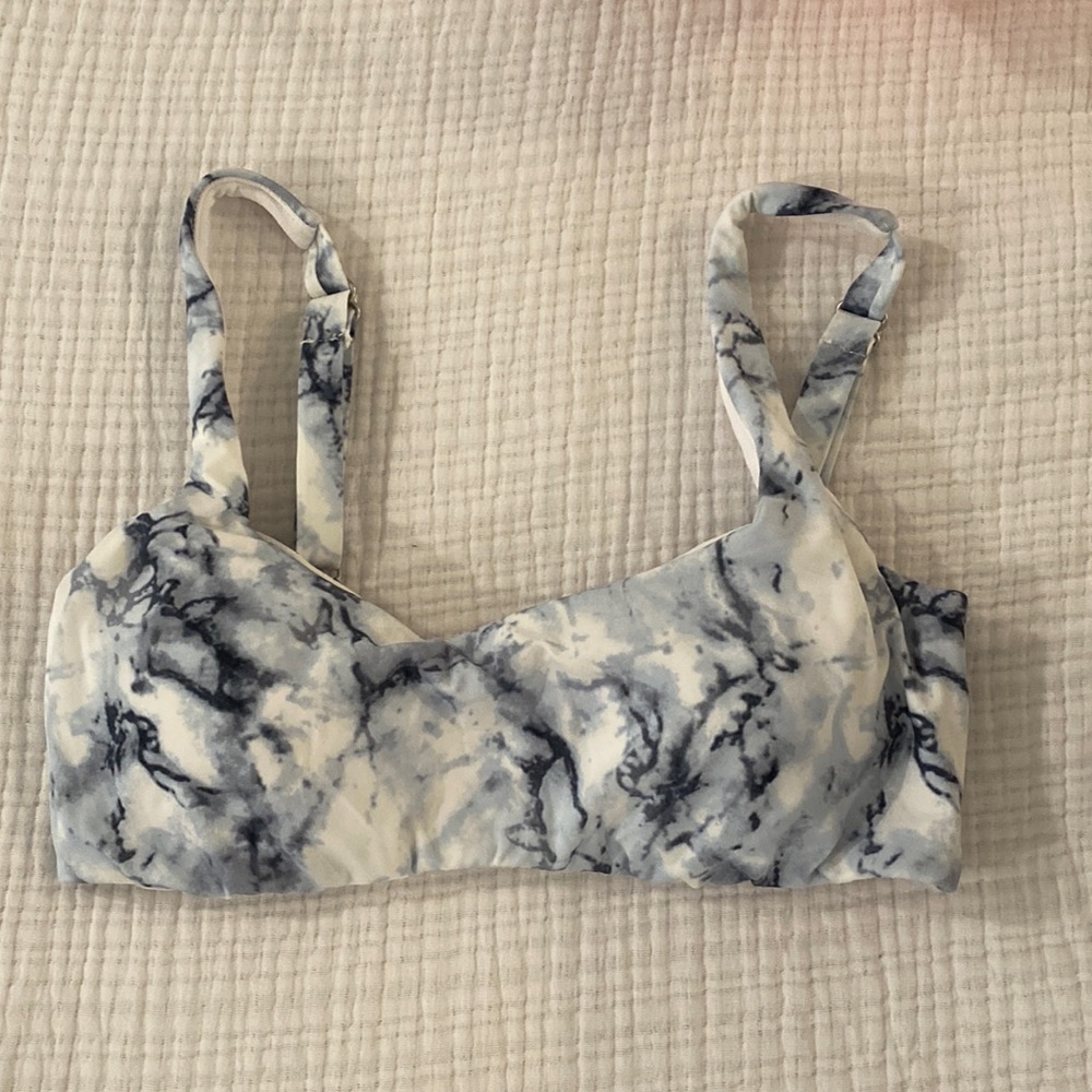 Marble padded bikini top